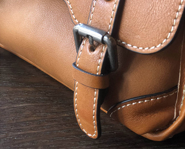 Small Women Black Leather Satchel Bags Shoulder Handbags Unique
