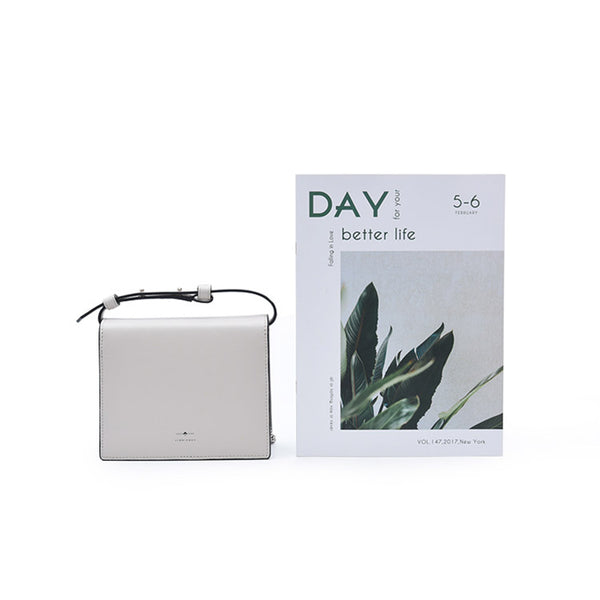 Small Women's Black Crossbody Bag Leather Handbags Purses for Women Cowhide