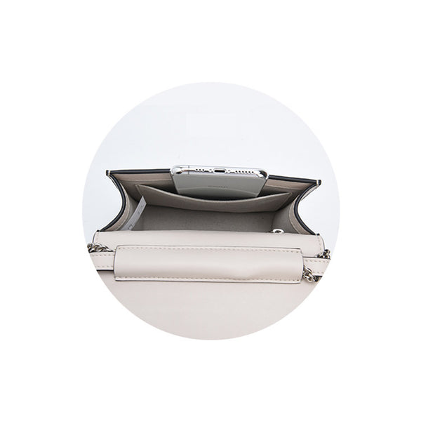 Small Women's Black Crossbody Bag Leather Handbags Purses for Women Cute