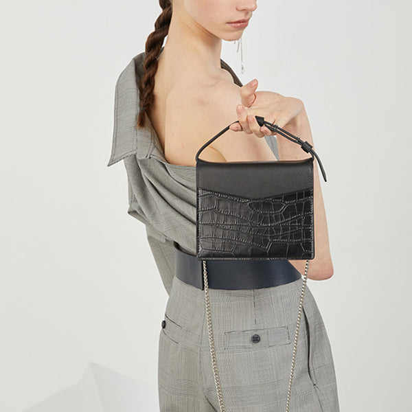 Small Women's Black Crossbody Bag Leather Handbags Purses for Women best