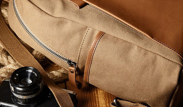 Small Women's Canvas Leather Backpack Purse Handbags for Women Durable