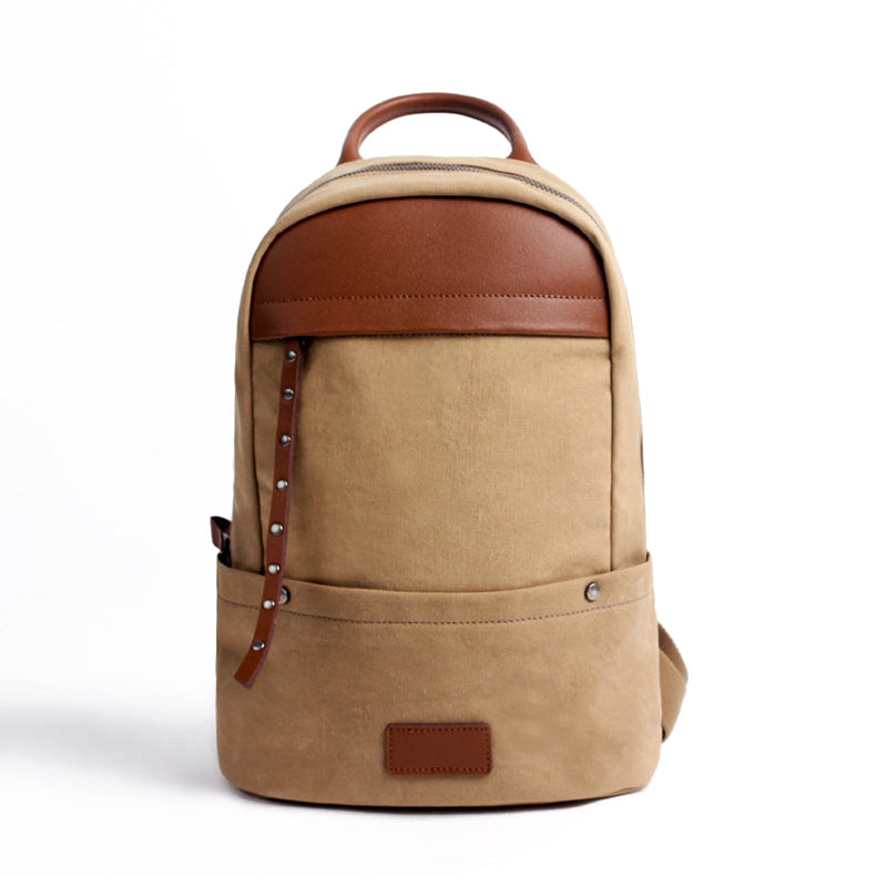 Green-Canvas-and-Leather-Backpack-Bag-Handmade-Canvas-Rucksacks-Travel-Backpack-for-Women-Affordable