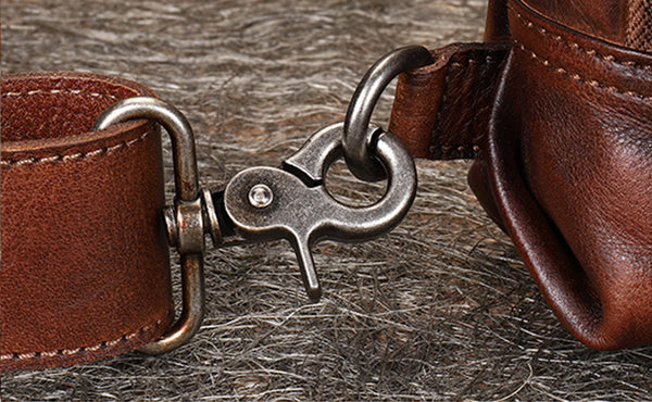 Small Women's Crossbody Chest Bag Leather Sling Bags For Women Handmade