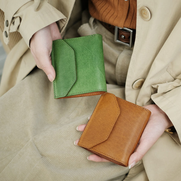 Small Women's Genuine Leather Billfold Wallet With Card Holder For Women