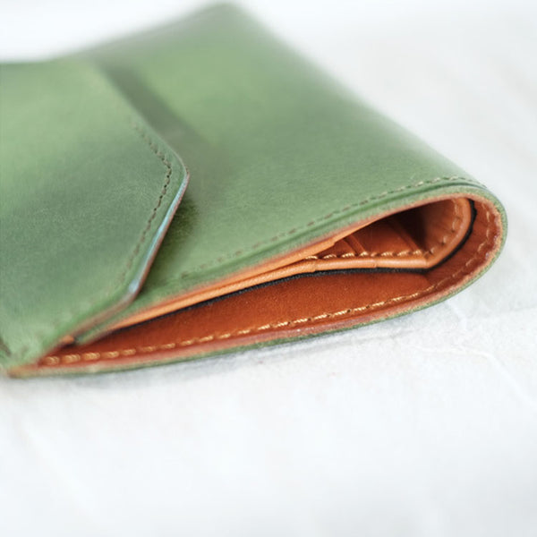 Small Women's Genuine Leather Billfold Wallet With Card Holder For Women Durable