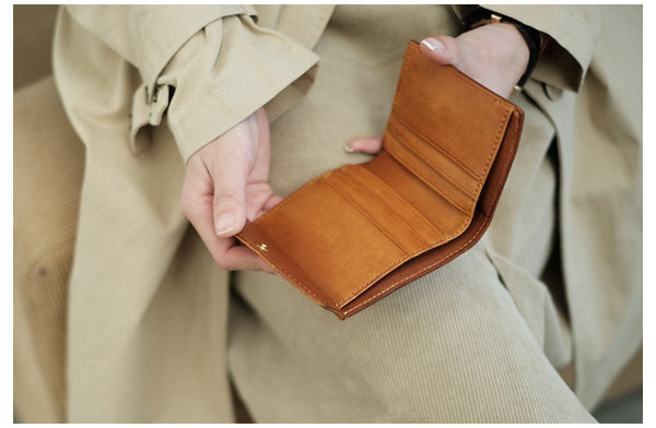Small Women's Genuine Leather Billfold Wallet With Card Holder For Women Original