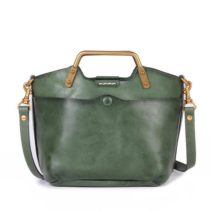 Small Women's Genuine Leather Handbags Crossbody Sling Bag For Women Chic
