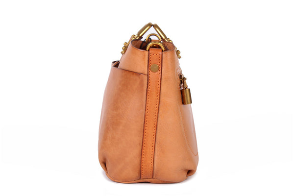 Small Women's Genuine Leather Handbags Crossbody Sling Bag For Women Cowhide