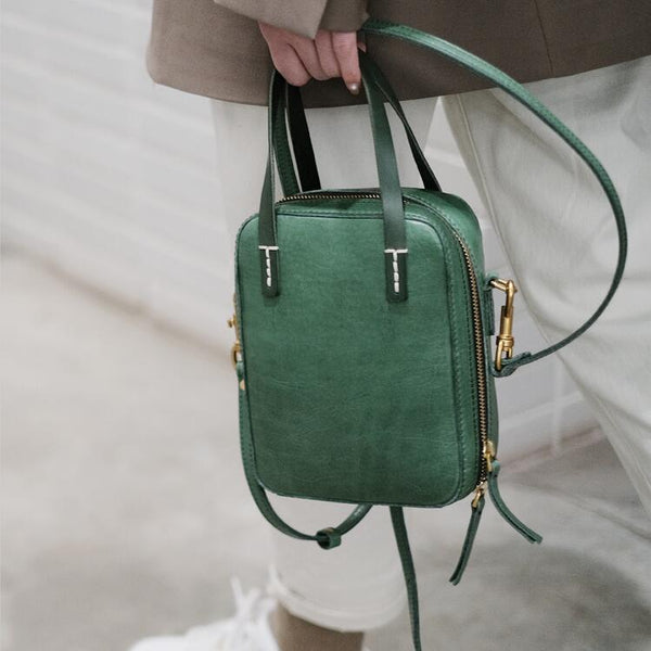 Small Women's Genuine Leather Handbags Crossbody Sling Bag For Women Fashion