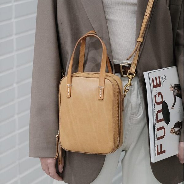 Small Women's Genuine Leather Handbags Crossbody Sling Bag For Women Funky