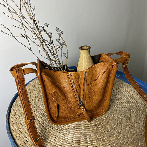 Small Women's Genuine Leather Handbags Crossbody Sling Bag Purse For Women Genuine Leather