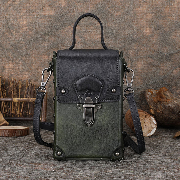 Small Women's Genuine Leather Handbags Leather Crossbody Bag For Women Badass