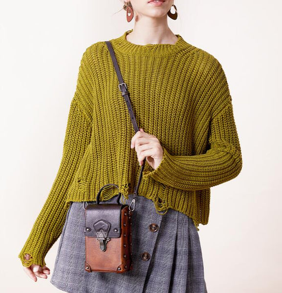 Mini Women's Genuine Leather Handbags Phone Bag Leather Crossbody Bag For Women