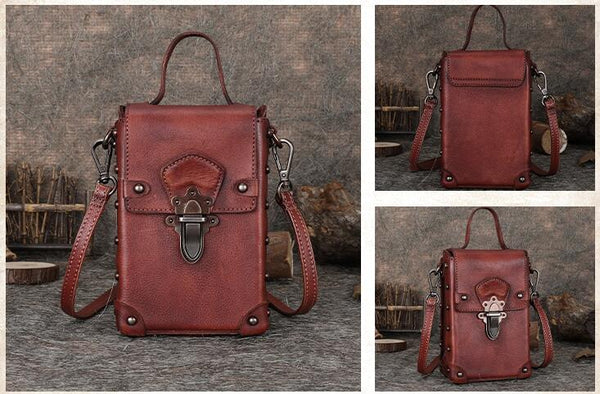 Small Women's Genuine Leather Handbags Leather Crossbody Bag For Women Designer