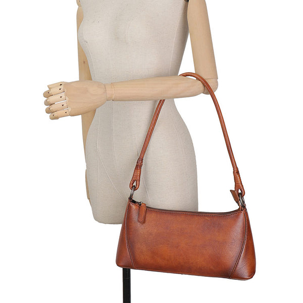 Small Women's Genuine Leather Shoulder Bags Handbags for Women Cool