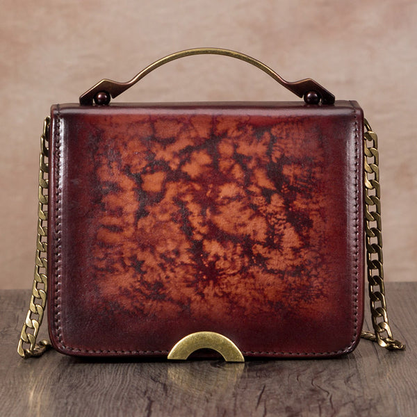 Small Women's Leather Crossbody Satchel Bag Purse Shoulder Handbags for Women Beautiful