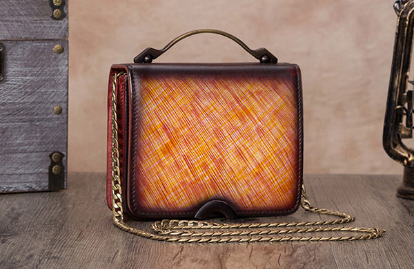 Small Women's Leather Crossbody Satchel Bag Purse Shoulder Handbags for Women Fashion