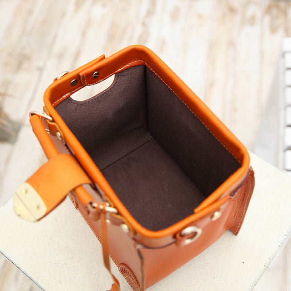 Small Women's Leather Doctor Bag Purse Shoulder Handbags Side Bag for Women Latest