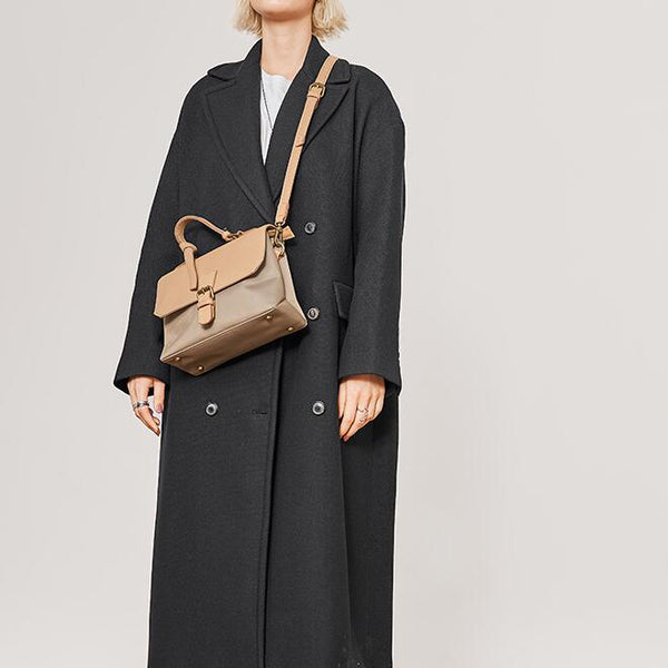 Women's Nylon And Leather Satchel Bag Side Bags For Women Beautiful