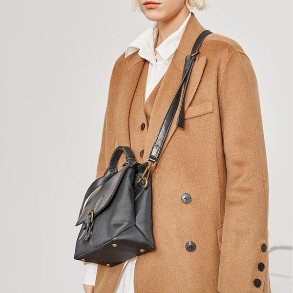 Women's Nylon And Leather Satchel Bag Side Bags For Women Cute