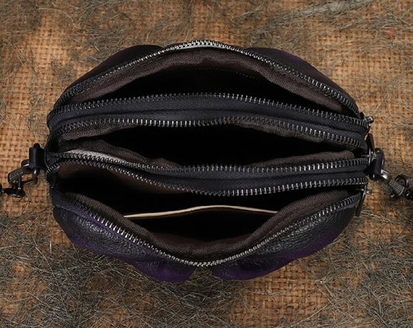 Small Women's Sling Bag Purse Leather Crossbody Bag For Women Inside