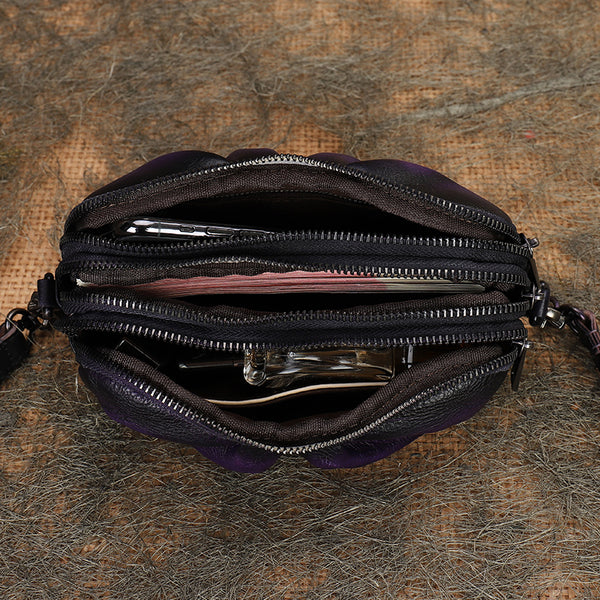 Small Women's Sling Bag Purse Leather Crossbody Bag For Women Unique