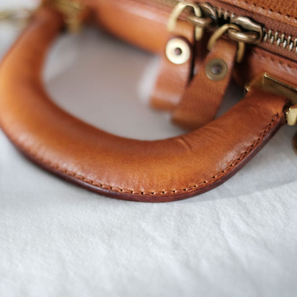 Small Women's Square Genuine Leather Crossbody Purse Side Bags For Women Durable