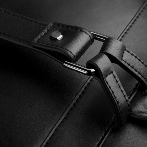 Small Womens Black Square Leather Backpack Purse Stylish Backpacks for Women funky