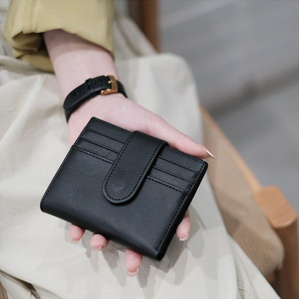 Small Womens Black Wallets With Card Holder Wallet For Women