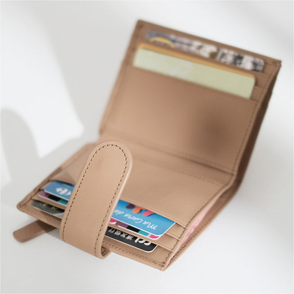 Small Womens Black Wallets With Card Holder Wallet For Women Genuine-Leather