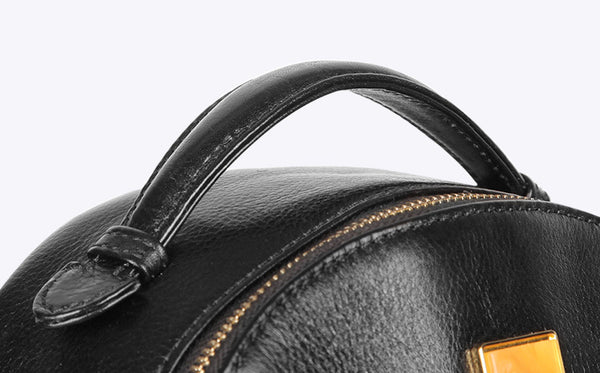 Small Womens Boho Leather Backpack Bags Leather Rucksack For Women Details