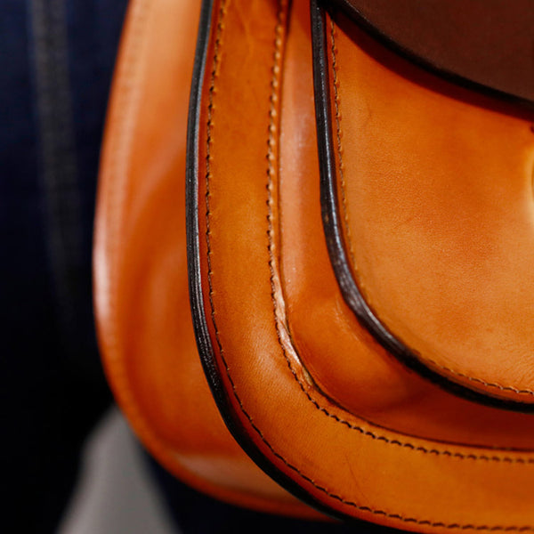 Small Womens Brown Leather Crossbody Bags Purse Over the Shoulder Bags for Women Original