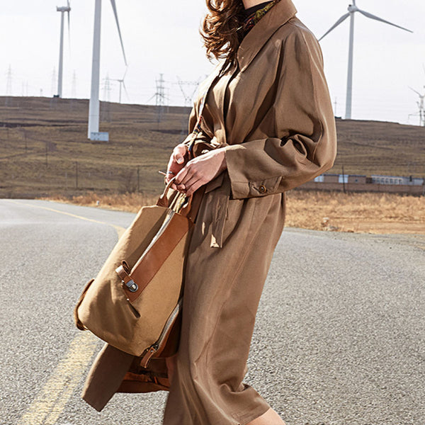 Small Womens Canvas and Leather Backpack Purse Rucksack Bags with Zipper for Women Cute