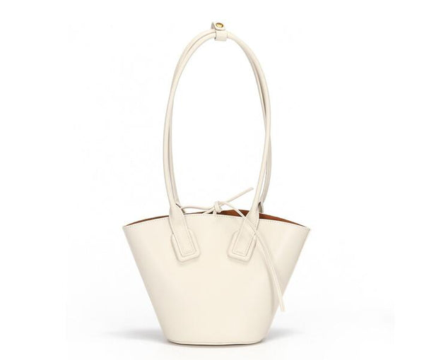 Small Womens Genuine Leather Bucket Handbags Shoulder Bag For Women Fashion