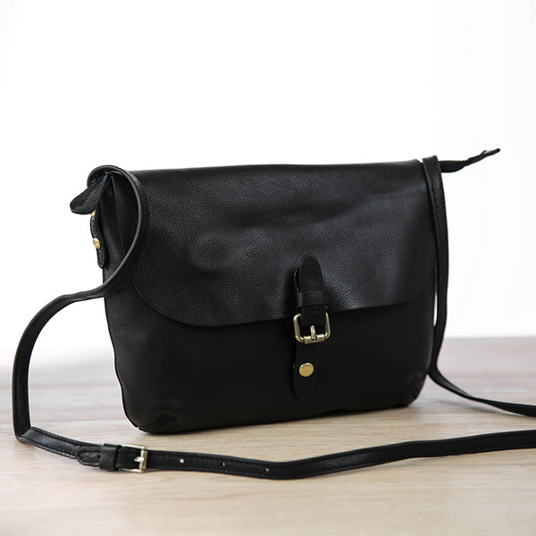 Small Womens Genuine Leather Satchel Bag Crossbody Bags for Women