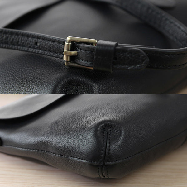 Small Womens Genuine Leather Satchel Bag Crossbody Bags for Women Details