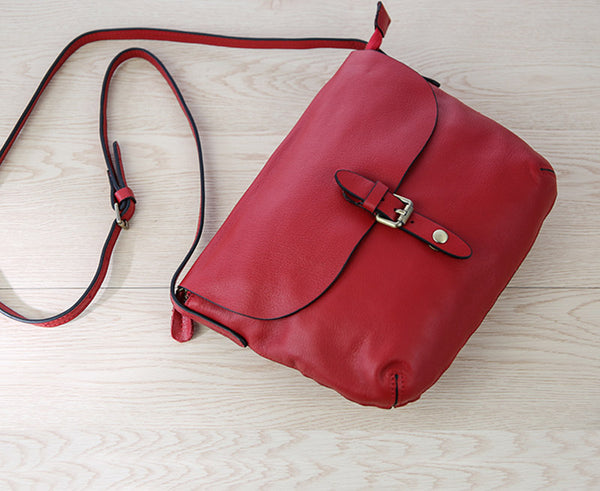 Small Womens Genuine Leather Satchel Bag Crossbody Bags for Women Vintage