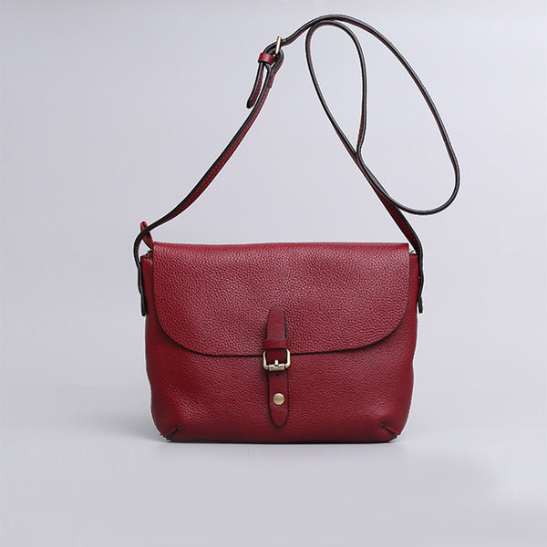 Small Womens Genuine Leather Satchel Bag Crossbody Bags for Women mini