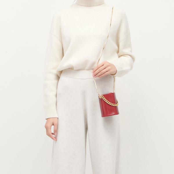 Small Womens Green Leather Crossbody Bucket Bag Handbags Purse for Women beautiful