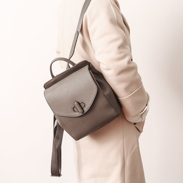 Small Womens Leather Backpack Purse Cute Backpacks for Women