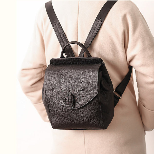 Small Womens Leather Backpack Purse Cute Backpacks for Women Designer