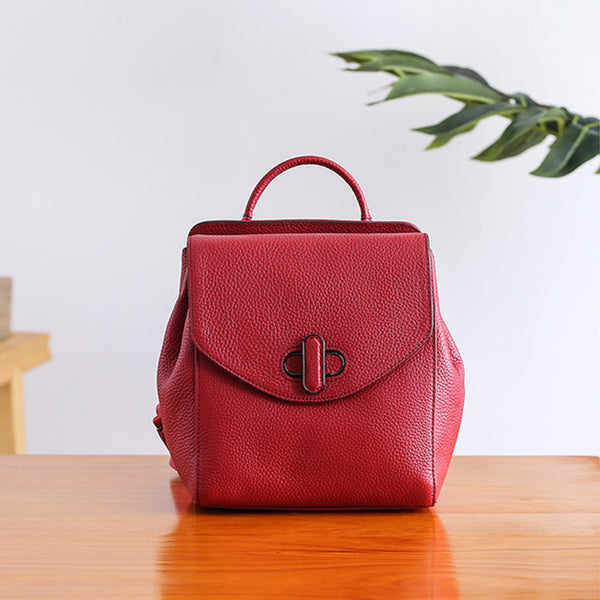 Small Womens Leather Backpack Purse Cute Backpacks for Women Unique