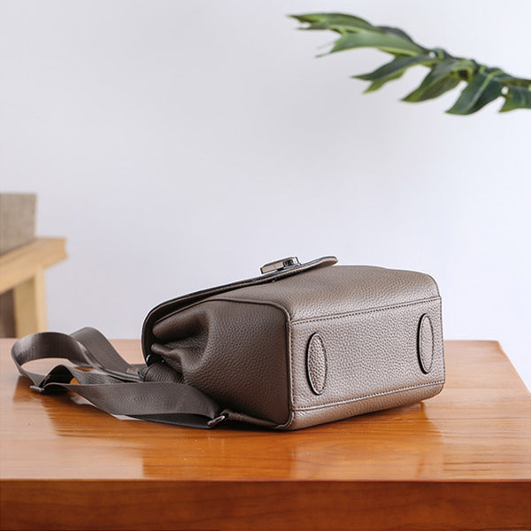 Small Womens Leather Backpack Purse Cute Backpacks for Women cowhide