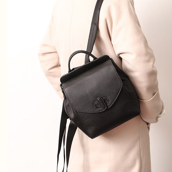 Small Womens Leather Backpack Purse Cute Backpacks for Women cute