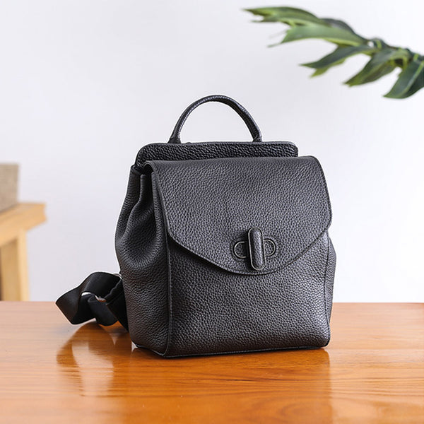 Small Womens Leather Backpack Purse Cute Backpacks for Women gift