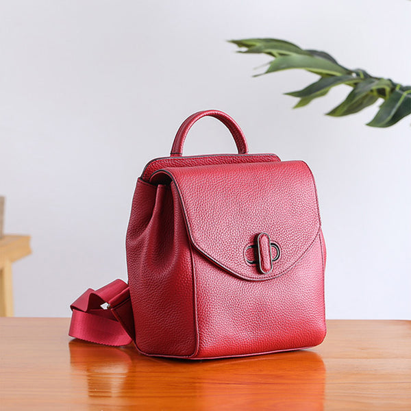 Small Womens Leather Backpack Purse Cute Backpacks for Women stylish