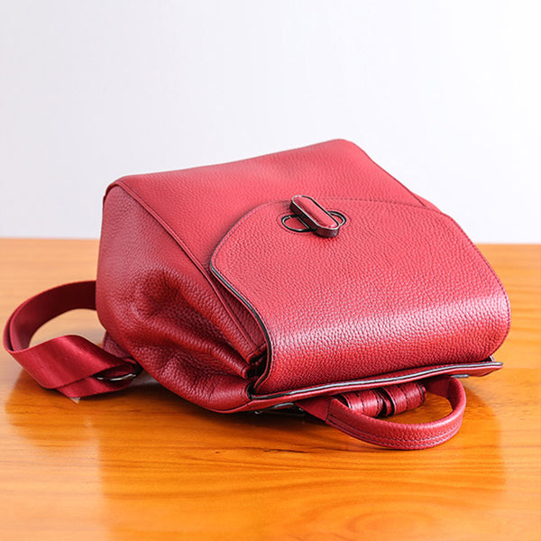 Small Womens Leather Backpack Purse Cute Backpacks for Women work bag