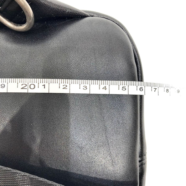 Small Womens Leather Chest Backpack Purse Black Sling Bags Durable