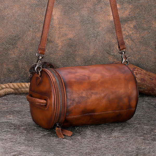 Small Womens Leather Crossbody Bucket Bag Handbags For Women Accessories