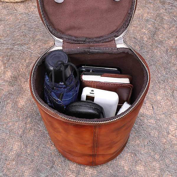 Small Womens Leather Crossbody Bucket Bag Handbags For Women Nice